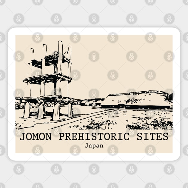 Jomon Prehistoric Sites - Japan Magnet by Lakeric